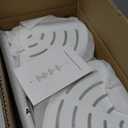 Matte White Tension Shower Caddy Corner Organizer, Rust-Proof Stainless Steel | 4 Deep Adjustable Shelves, Anti-Slip Tension Pole 34–114” | Hooks, Towel Bar & Soap Holder for Clean Modern Bathrooms