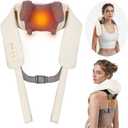 arboleaf Neck Massager for Pain Relief Deep Tissue Shiatsu Shoulder Massager with Heat Cordless Kneading Massager for Neck, Back, Leg, Gift for Mom Dad