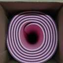 YOGATI Yoga Mat with Strap with Alignment Lines. Home Workout Mat for Women, Men and Kids. Thick Non Slip Yoga Mat for Pilates and Fitness. Brown, Pink and Purple Yoga Mats