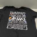 Dear Person Behind me Christian and Jesus Faith (Backprint) T-Shirt Medium