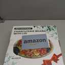 Zenzemwa Charcuterie Boards, Round Bamboo Charcuterie Board with Locking Lid & 6 Compartments, Reversible Cheese Board Serving Tray with Clear Plastic Cover House Warming Gifts (12.4"L x 12.4"W)