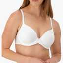 Maidenform Women's Demi Underwire Bra, One Fab Fit Lightly Padded Bras for Women, Convertible Straps, Size 34C