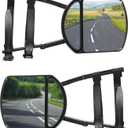 Towing Mirrors, Car Accessories Towing Mirror Extensions, Universal 360 Degree Rotation Adjustable Clip-on Side Mirror Extensions for Towing, Suitable for Most SUV, Trailers, Jeep, RVs, Trucks