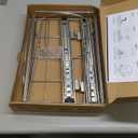 Pull Out Trash Can Under Cabinet & Under Sink - Heavy Duty Sliding Adjustable Cabinet Garbage Can Organizer, Requires Minimum Cabinets Opening 13" W X 18" D,Chrome Finish (Waste Bin Not Included)