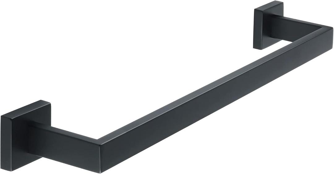 Alise Black Towel Bar, 20 Inch Towel Racks for Bathroom, SUS304 Stainless Steel Towel Holder Wall Mounted, Heavy Duty Towel Hanger for Bathroom & Kitchen (Matte Black)