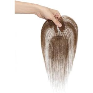MY-LADY Clip in Bangs 100% Real Human Hair Extensions 360° Cover Clip on 3D Wispy Bangs for Women Topper Hairpieces for Women Medium Brown