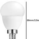 E14 G14 5W LED Light Bulb 50W Equivalent G14 LED Bulbs Daylight White 6000K E14 Candelabra Base Light Bulb 750LM for Ceiling Fan Home Lighting, 4 Pack