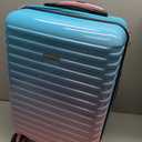LARVENDER Expandable Carry on Luggage Suitcase with Wheels, Cotton Candy, 3 Piece Set