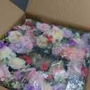 Svndlyn 24 Inch Spring Summer Wreath for Front Door Outside Artificial Peonies Rose Flowers Morning Glory Mixed Flowers for Outdoor Front Door Indoor Wedding Wall Window Dcor All Season