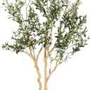Realead Faux Olive Tree 7ft - Realistic Tall Olive Trees Artificial Indoor - Large Fake Olive Tree with Natural Wood Trunk and Lifelike Leaves - Artificial Olive Tree for Home Office Decor