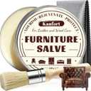 Leather & Furniture Repair Salve, Furniture Salve with Brush for Leather Wood, Leather Conditioner Help Prevent Cracking or Fading