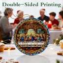 3 x The Last Supper Ornament | Christmas Ornaments, Christmas Tree Decorations, Holiday Hanging Decor, Christian Decor | Religious Gift, Christian Gift | Gifts for Easter, Gifts for Baptism/Confirmation