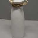 White Ceramic Vase Flower Vase Dried Flower Vase for Modern Home Decor, Fit for Foyer Living Room Fireplace Bedroom Kitchen, Decent Gift, 8.27" H