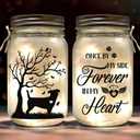 Pawfect House Gifts Once by My Side Forever in My Heart Mason Jars Night Light, Dog Memorial Gifts for Loss of Dogs, Pet Loss Gifts, Dogs Keepsake Memorial, Dog Passing Away Gift for Pet Lovers