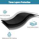 Cover for Weber Searwood XL 600 Wood Pellet Grill, Heavy Duty Smoker Grill Cover Waterproof Weather Resistant Outdoor