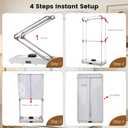 Portable Clothes Dryer Tent, Easy Installation Foldable Compact Electric Dryer Machine, 1200W Quiet Fast Drying with Adjustable Timer, Large Capacity for Apartment, RV, Travel (Gray)