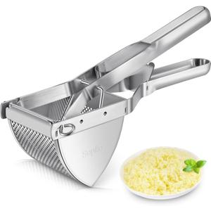Potato Ricer, Sopito Stainless Steel Potato Masher for Commercial and Home Use (11.5 x 3.35 x 3.39 inches, Silver)