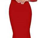 BORIFLORS Women's Ruched Bodycon Long Sleeve Maxi Dress Mesh Square Neck Cocktail Party Long Dresses Medium