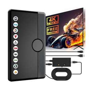 TV Antenna Indoor Outdoor 2026 for Smart/Old TV for Long Range 360° Reception and Local Channels Digital HD Antenna with Amplifier Signal Booster Supports 8K 4K 1080p - 26.2 ft HDTV Coax Cable