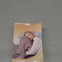 Sunany Travel Pillow, Inflatable Neck Pillow Used for Airplanes/Cars/Buses/Trains/Office Napping with Eye Mask/Earplugs (Gray) (Medium, Grey)