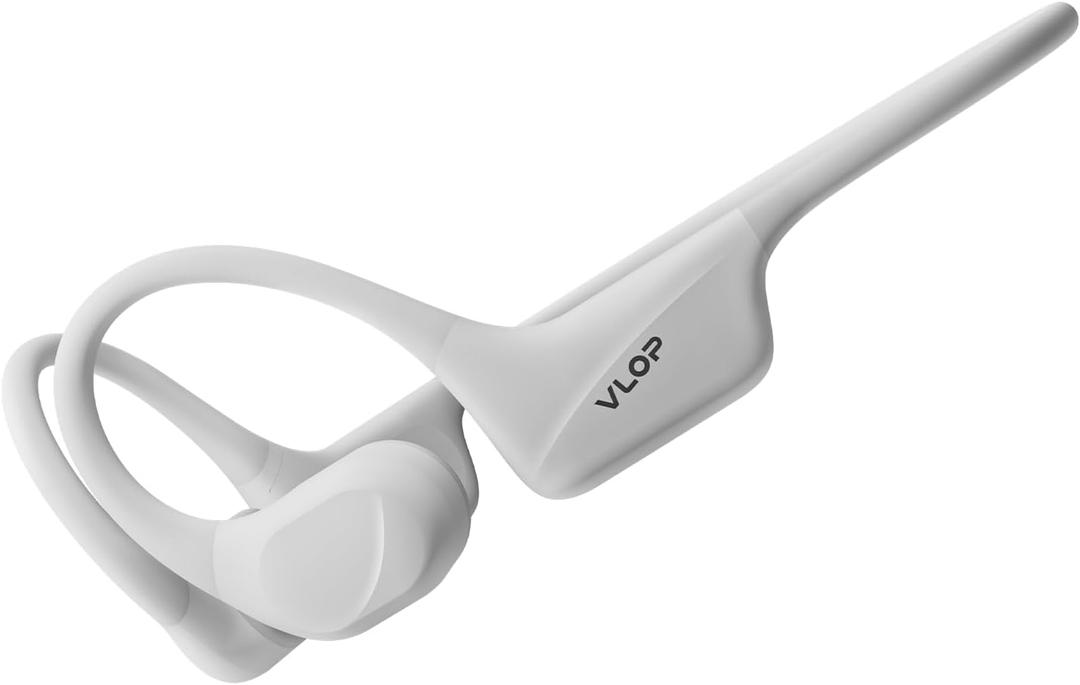 Bone Conduction Swimming Headphones - IP68 Waterproof, Open-Ear MP3 Headphones with 32GB Memory, Bluetooth 6.0 Wireless Sport Headset for Running & Cycling, 8H Playtime(White, Standard)