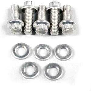 ARP 615-1000 Stainless Steel 3/8-16" RH Thread 1.000" UHL 12-Point Bolt with 7/16" Socket and Washer, (Set of 5)
