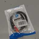 Duttek 1/4 to 3.5mm and RCA TRS Stereo Audio Cable, 2 in 1 6.35mm 1/4 Male to 3.5mm 1/8 Male and RCA Female Audio Cable for Speaker, Guitar or AV Receiver 1.65FT/50cm