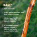 Brazos Rustic Wood Walking Stick, Hickory, Traditional Safari Style Handle, for Men & Women, Made in The USA, 55"