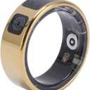 Smart Ring, Fitness Tracker Ring, Cordless Sports Health Tracker with APP, IP68, Multi Modes Activity Tracker for Men Women Birthday Gift  - Size 7