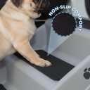 Dog Stairs - Pet Stairs with 4-Step Design for Beds, Couches, Cars - Pet Steps for Puppies, Kittens, and Small Pets by PETMAKER (Gray)