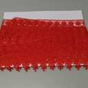 GXTIZAS Red Lace Trim 5 Yards Wide Venise Lace Ribbon Embroidered Edge Trim for Sewing Crafts Pillow Case