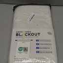 INOVADAY 100% Blackout Curtains for Bedroom, Black Out Curtains 84 Inch Long, Clip Rings Linen Blackout Drapes, Thermal Insulated Room Darkening for Living Room, 2 Panels - Lightcream,W50xL84