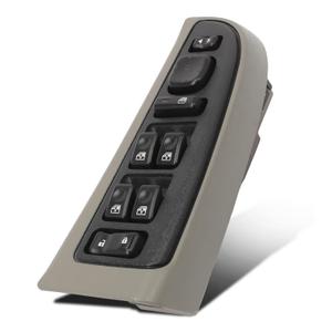 15883323 Master Driver Side Window Switch with Folding Mirror Switch for 2003-2006 Silverado Avalanche Suburban Tahoe Sierra Yukon Escalade Light Gray Bezel 15883319 15883320