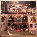 Book Nook Kit - 3D Wooden Puzzle with Type-C LED Light | Miniature Tiny House for Adults & Teens | Perfect Craft Gift & Stylish Bookshelf Dcor(Knight of Glory)