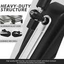 Motorcycle Mirrors for Handlebars - Long Stem Double Adjustment Motorcycle Rearview Mirrors Compatible with Street Dirt Bike Quad Adventure Scooter Ebike
