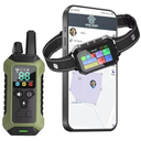 GPS Wireless Dog Fence System Collar – 2-in-1 Remote or App Controlled Boundary and Training GPS Dog Collar with 4 Training Modes - Covers up to 7000 Ft (3533 Acres)