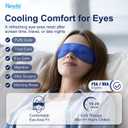 Contoured Cooling Gel Eye Mask: Snug-Fit Cold Compress for Puffy Eyes, Migraine & Sinus Pressure