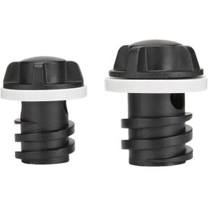 2 Pack Drain Plugs for RTIC Coolers, Large & Small Cooler Drain Plugs Compatible with RTIC 20QT, 45QT, 65QT Coolers with New Two Drains