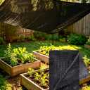 e.share Black Shade Cloth, 70%-80% Sunblock UV Protection, 20 FT X 20 FT Sun Mesh Net for Garden Plant Cover,Porch Screen,Pergola,Greenhouse,Chicken Coop,Car Barn Kennel,Backyard Patio Sunshade