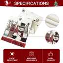 OTOSTAR Gnomes Snowman Elk Merry Christmas Table Runner, Xmas Seasonal Winter Holiday Kitchen Dining Table Decoration for Home Party Decor 13x36 Inch