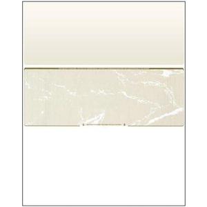 Business Voucher Check Stock - Computer Laser Checks - 500 Sheets, Check in Middle, Gold Marble