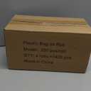 12" x 20" Clear Plastic Produce Bag on a Roll, Food Storage Bags for Vegetables, Bread, Fruits and Meat, Easy To Tear, Continuous Roll- 350 Bags/Roll - [4 Rolls]