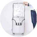 FABULWAY Clear PVC Luggage Cover Protectors - Transparent Waterproof Suitcase Sleeve for 20"+24"+28" Wheeled Suitcases 1Pcs