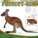 Amyhill 5.2 ft Kangaroo Cardboard Cutout Australian Themed Party Decoration Kangaroo Life-size Stand-up Australia Animal Standee Decoration Backdrop Photo Prop for Wild Animal Birthday Vbs Party Decor