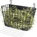 X Large Rabbit Hay Feeder Guinea Pig Hay Feeder Metal Frame Bunny Hay Holder Guinea Pig Hay Holder for Bunny, Guinea Pigs, Chinchillas, Small Animals (1 Pack)