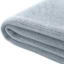 Homiest Decorative Knitted Throw Blanket with Fringe, Lightweight Acrylic Knit Blanket, Soft & Cozy Tassel Blanket for Couch Sofa Bed (Mist Blue, 60 x 80 Inch)