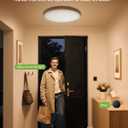 12 Inch Smart Ceiling Light, RGB+IC LED Flush Mount Light Fixture, 2400LM Dimmable, APP & Remote Control, 2700K-6500K DIY Color Ceiling Light for Bedroom Living Room, Works with Alexa & Google Home