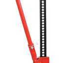 48" High Lift Farm Jack, 3 Ton Heavy Duty Utility High Lift Off-Road Jack, Ratcheting Bumper Lift Jack for Trucks, Tractors, SUVs, Jeeps, All-Terrain Vehicle Rescue & Farm Equipment Lifting, Red