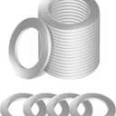 2 x 20pcs Oil Drain Plug Gasket Washer Crush Seal,Car Accessories Oil Plug Gasket,Engine Oil Plug Crush Washers,Aluminum Crush Washer for Oil Change,Car Sealing Gaskets Rings,Replace#94109-14000