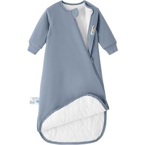kaiya baby Unisex Sleeping Bag for Babies and Toddlers 2.5 Tog Sleep Sack, Long Sleeve Sleep Sack, Wearable Blanket Baby (0-6M, Flint Stone)
